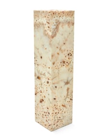 An onyx pillar lamp