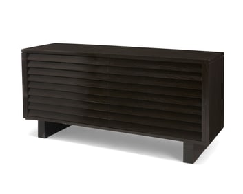 A Contemporary ebonized wood cabinet