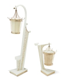 A Moss Lamp Co. Lucite floor and table lamp