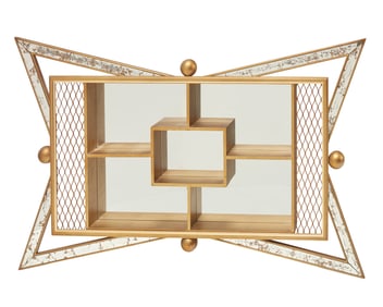 A Turner Manufacturing Co. atomic-style wall mirror