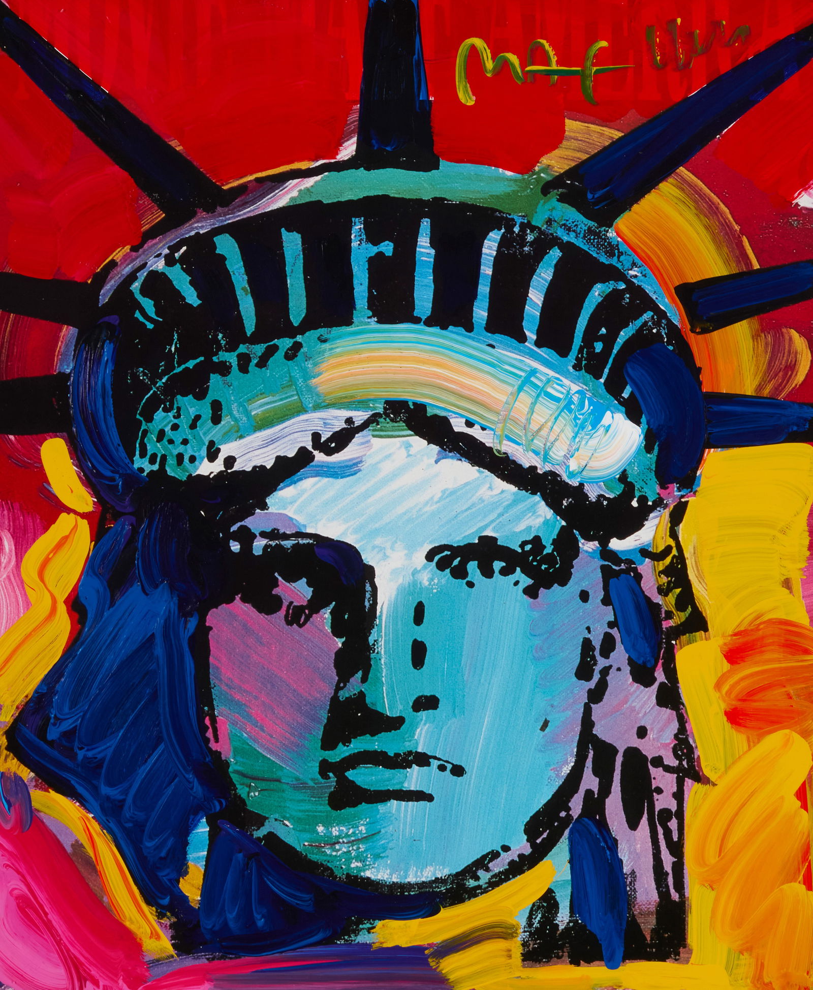 Peter Max (b. 1937), "Statue of Liberty" (1 of 6)