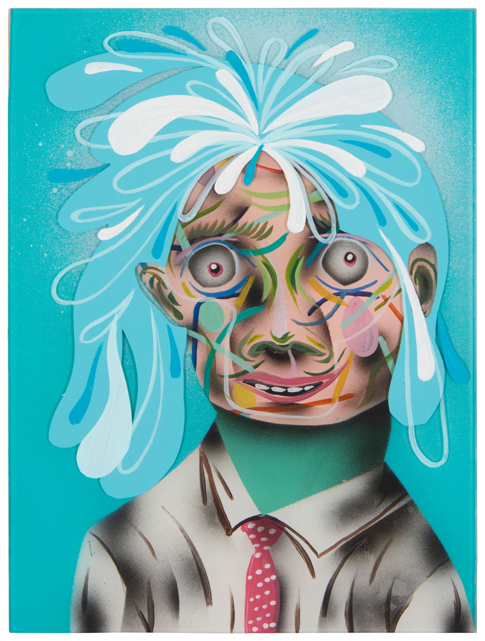 Clayton Brothers (Rob Clayton (b. 1963) and Christian Clayton (b. 1967): Clayton Brothers (Rob Clayton (b. 1963) and Christian Clayton (b. 1967))"Forget Yourself," 2015Acrylic and mixed media on panelSigned by both artists, titled, and dated, all verso: Clayton B