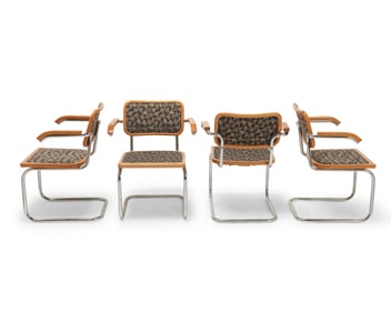 In the manner of Marcel Breuer (1902-1981), A set of Cesca-style armchairs, circa 1980s