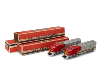 A Lionel O-gauge partial train set