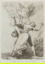 Francisco Goya (1746-1828, Spanish), "No hay quien nos desate," plate 75 from "Los Caprichos," circa