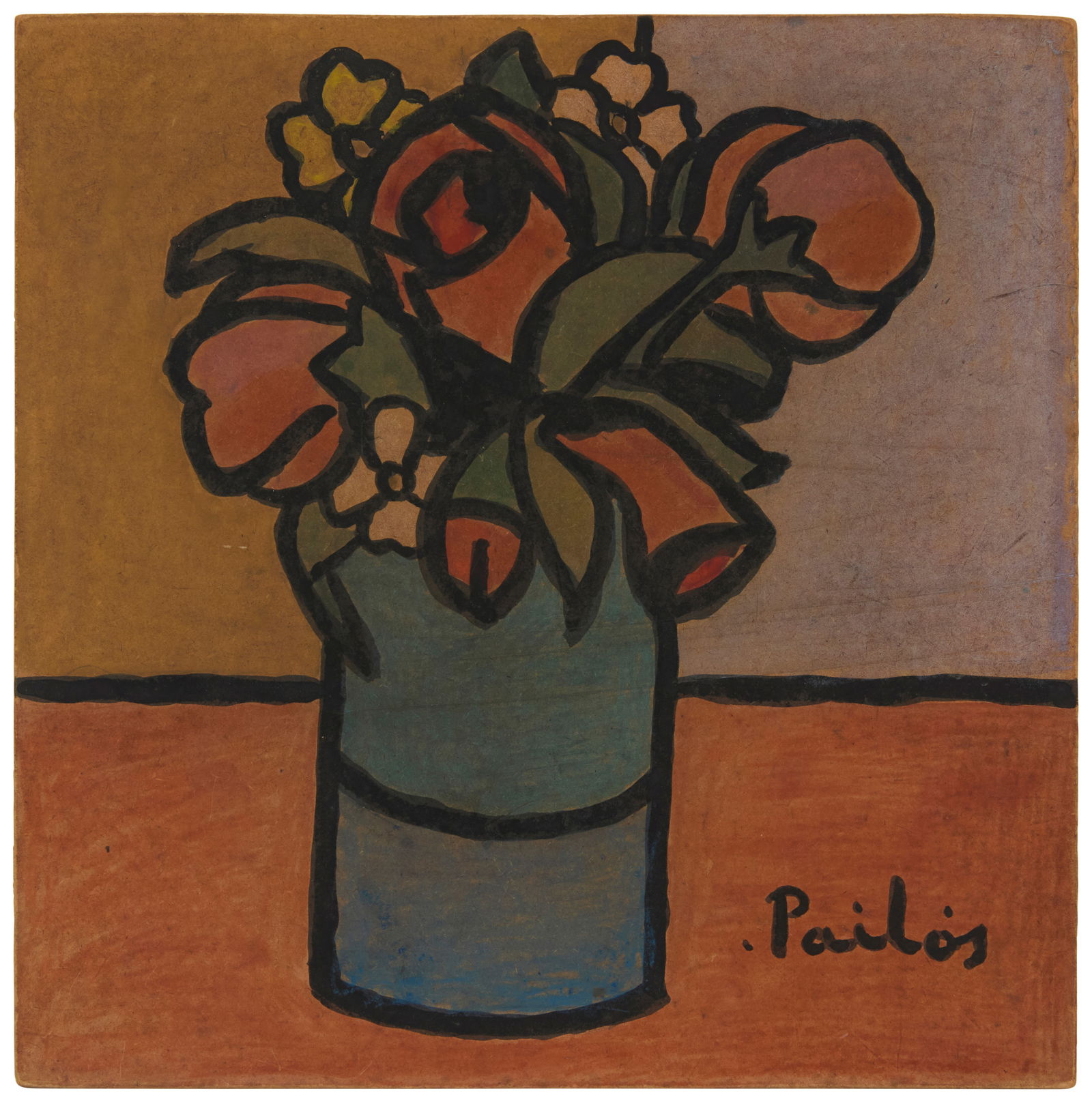 Manuel Pailos (1918-2005, Uruguayan), Still life of flowers (1 of 7)