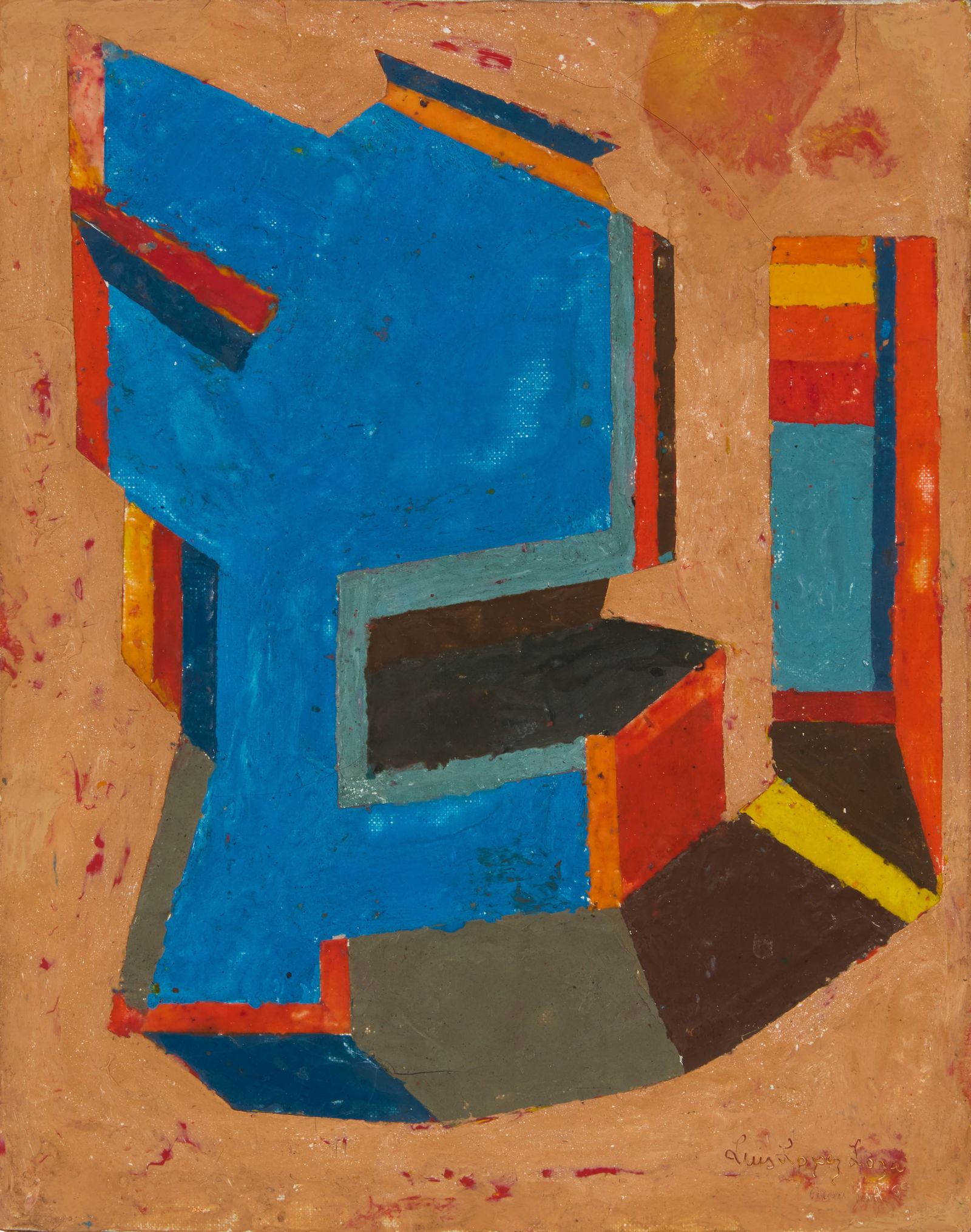 Luis Lopez Loza (b. 1939, Mexican), Geometric abstract, 1969 (1 of 6)