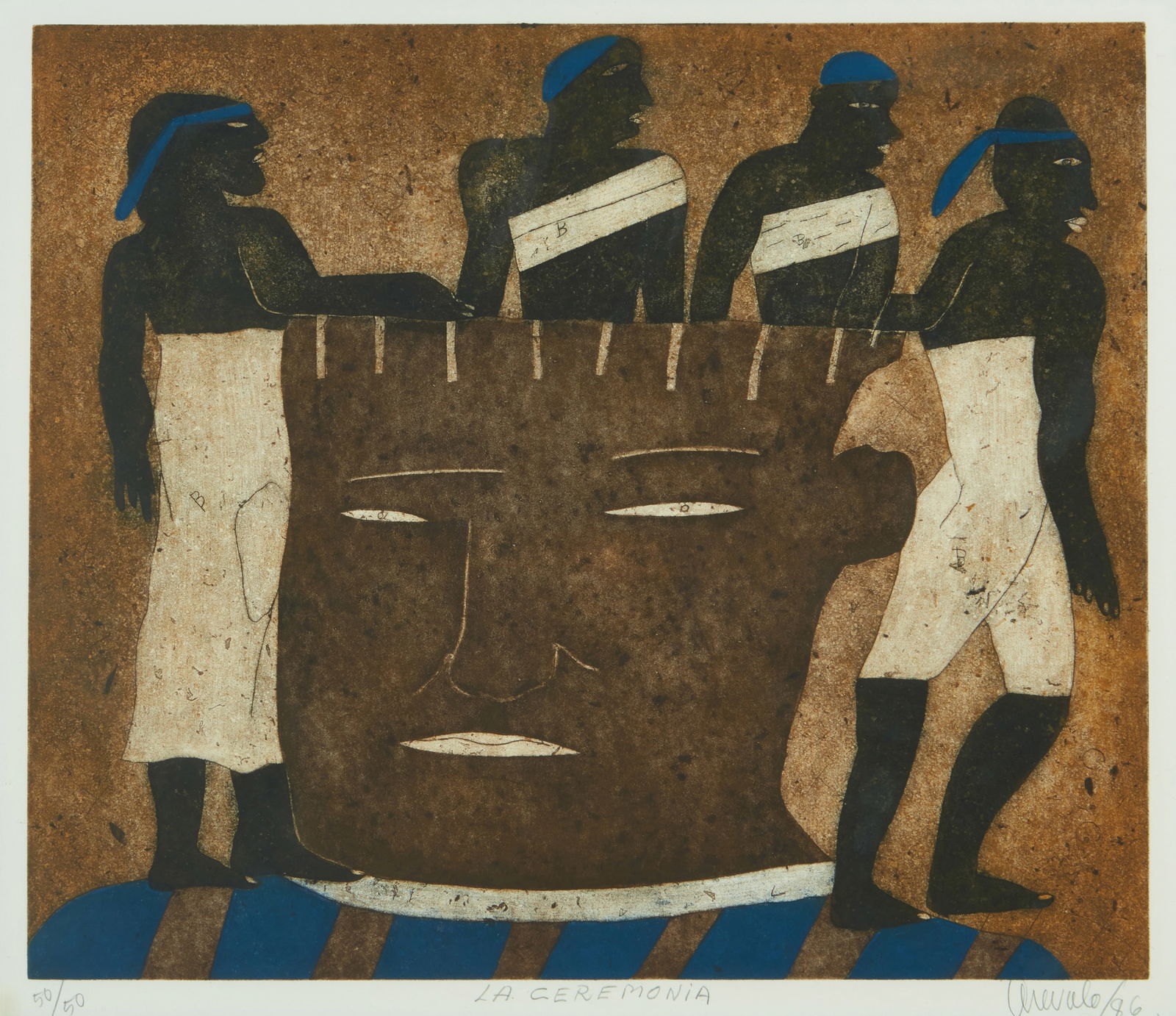 Javier Arevalo (1937-2020, Mexican), "La Ceremonia," 1986 (1 of 7)