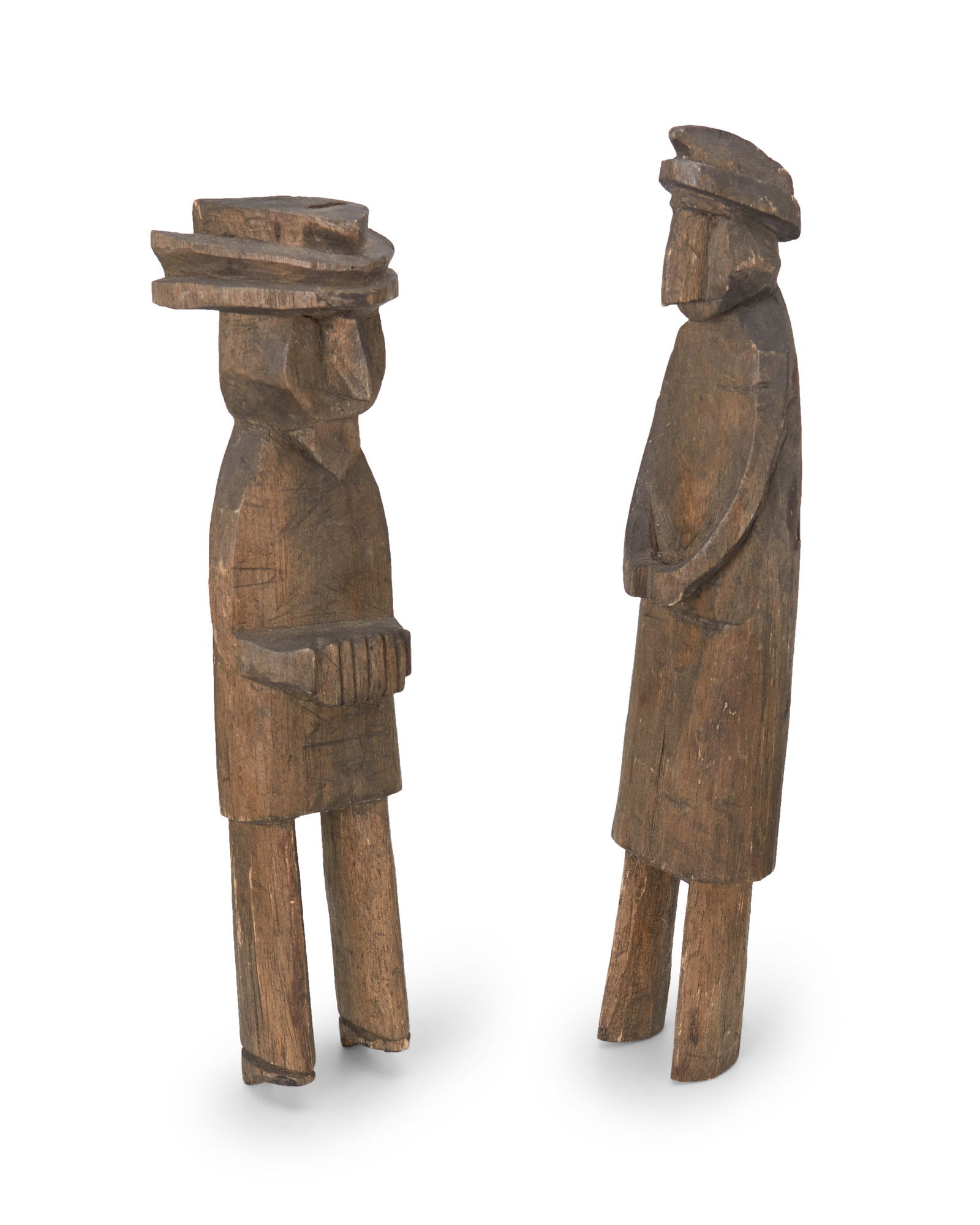 Two Panamanian Kuna carved balsa wood figures (1 of 5)