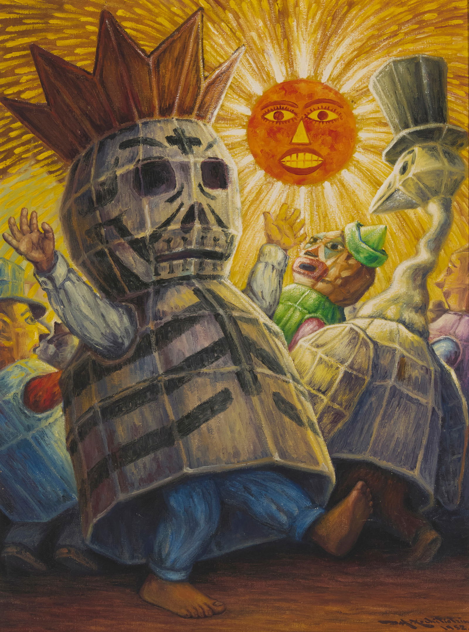 Desiderio Hernandez Xochitiotzin (1922-2007, Mexican), "La Muerte," 1952 (1 of 8)