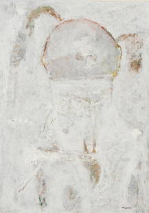 Felipe Orlando (1911-2001, Cuban), Untitled: Felipe Orlando(1911-2001, Cuban)UntitledAcrylic on wove paper, watermark GVA-RROSigned in ink in the image lower right: Orlando. FImage: 18.75" H x 13.5" W; Sheet: 25.625" H x 20.625&qu