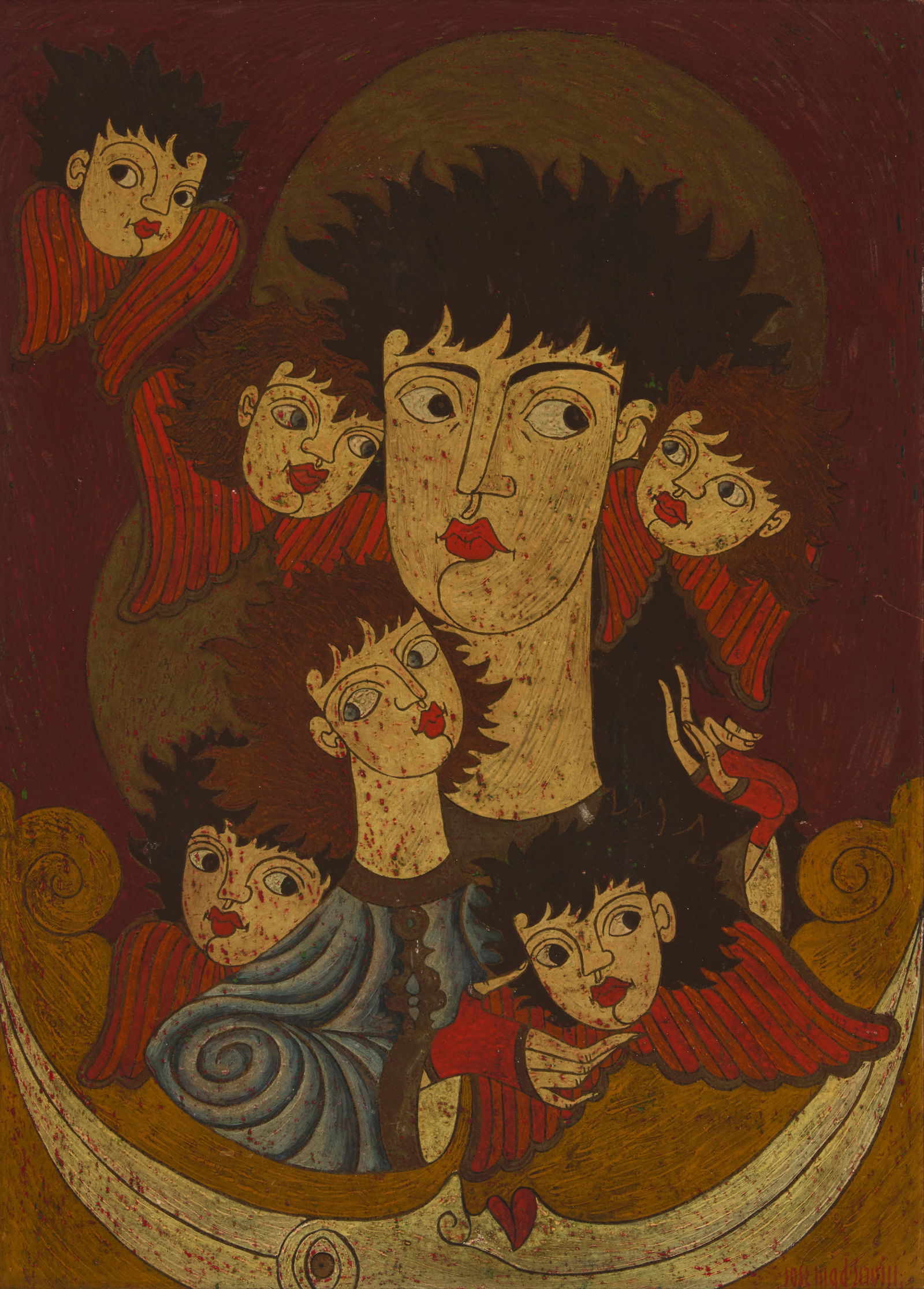 Jose Maria de Servin (1917-1983, Mexican), Angels (1 of 5)