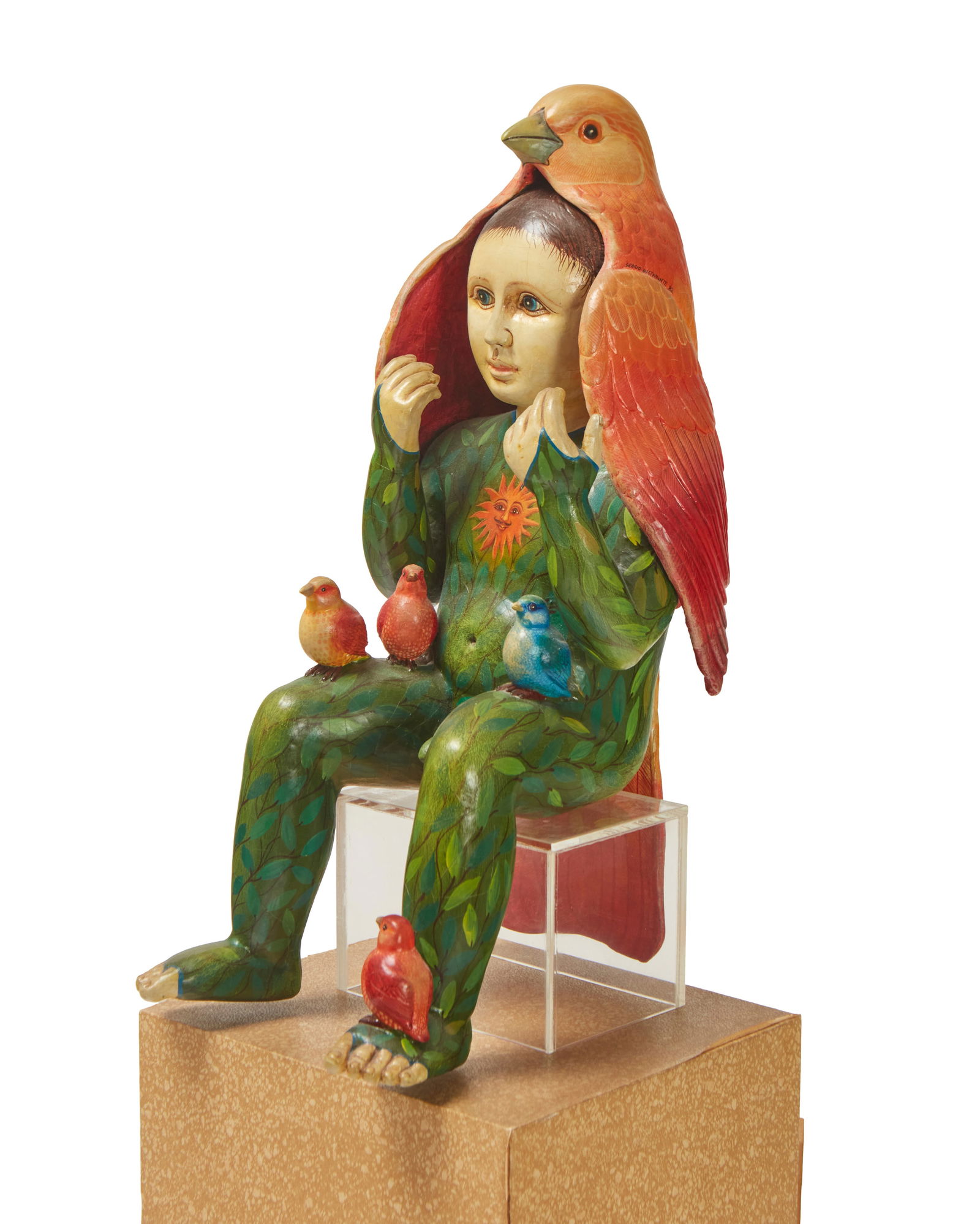 Sergio Bustamante (b. 1949, Mexican), Bird boy, 1982