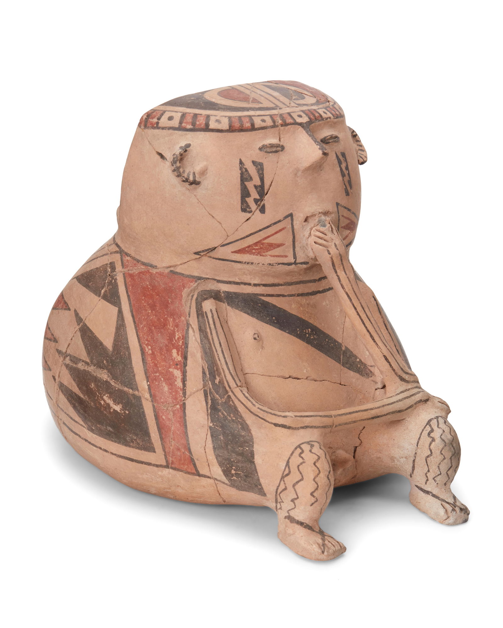 A Casas Grandes polychrome pottery effigy jar (1 of 7)