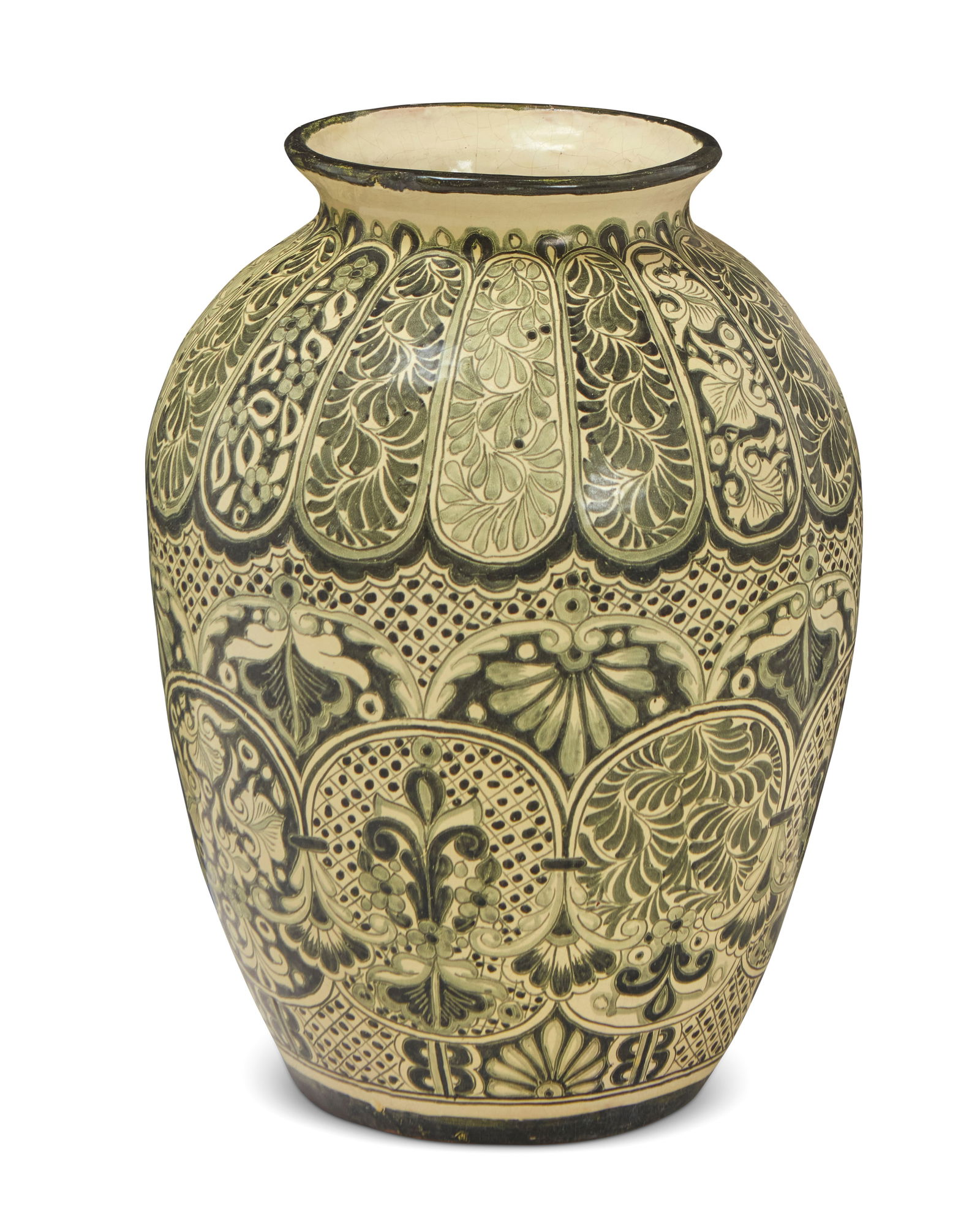 A Mexican Talavera pottery garden urn (1 of 8)
