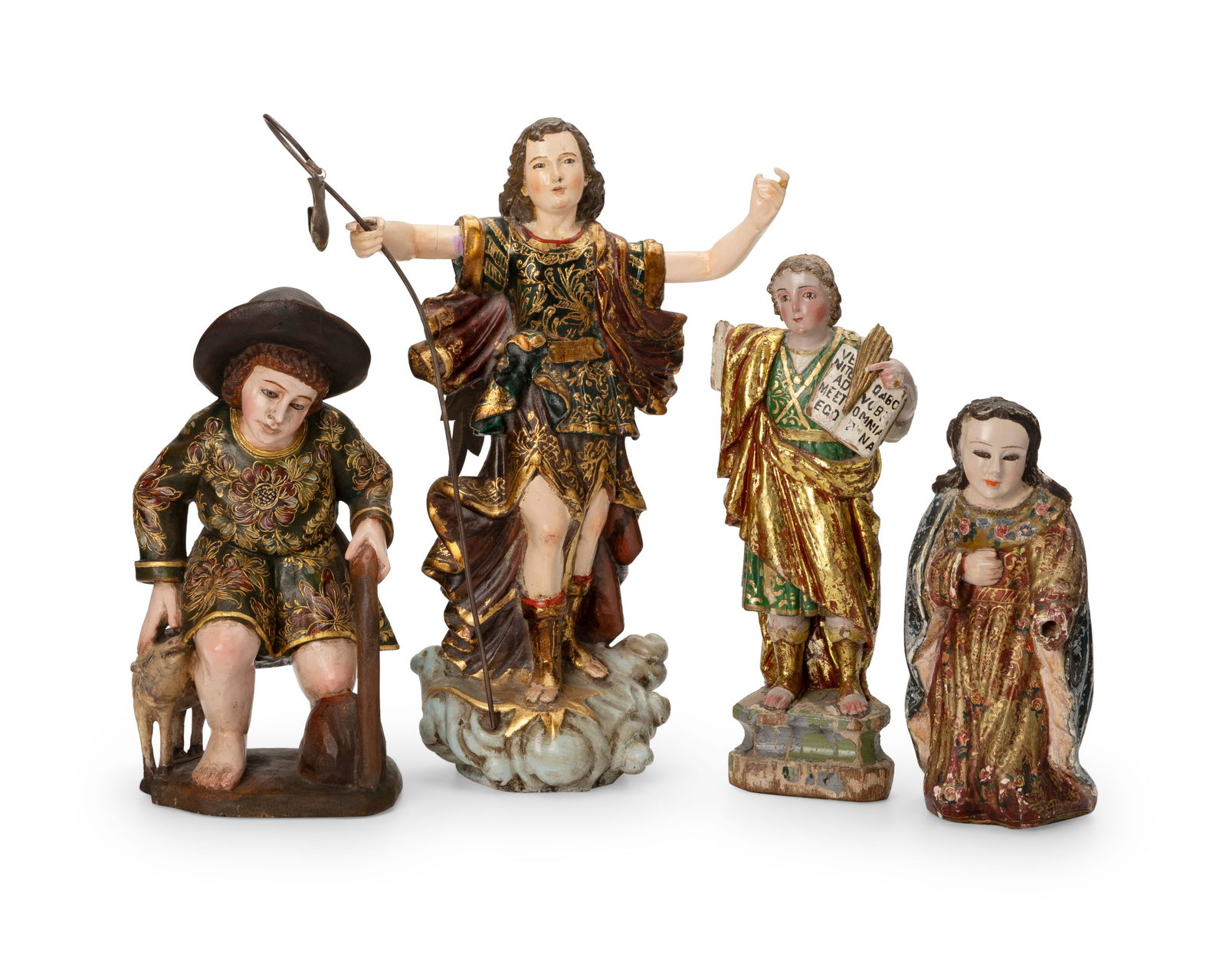 A group of Latin American santos bultos figures (1 of 10)