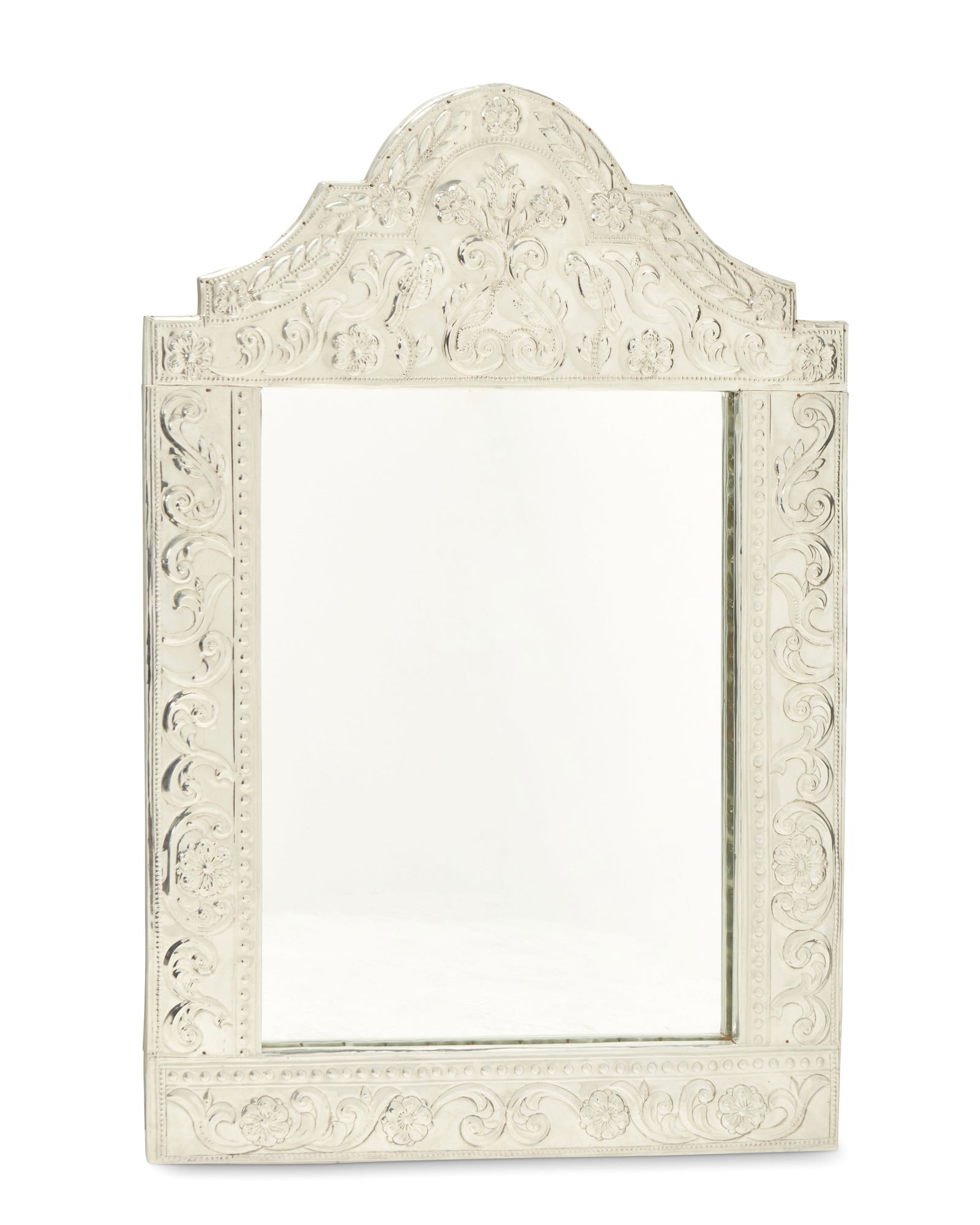 A Spanish Colonial-style repousse mirror (1 of 5)