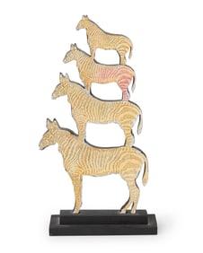 Pedro Friedeberg (b. 1936, Mexican), Stacked Zebra Maquette, 2013