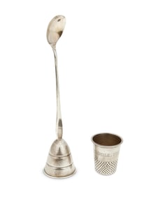 Two Mexican silver cocktail items