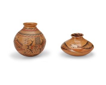 Two Mata Ortiz pottery vessels
