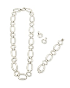 A set of Mexican sterling silver jewelry