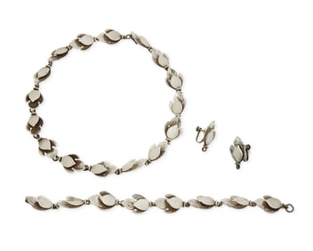 A set of Mexican sterling silver jewelry