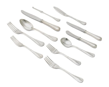 A Christofle silver-plated 'Rubans' flatware service