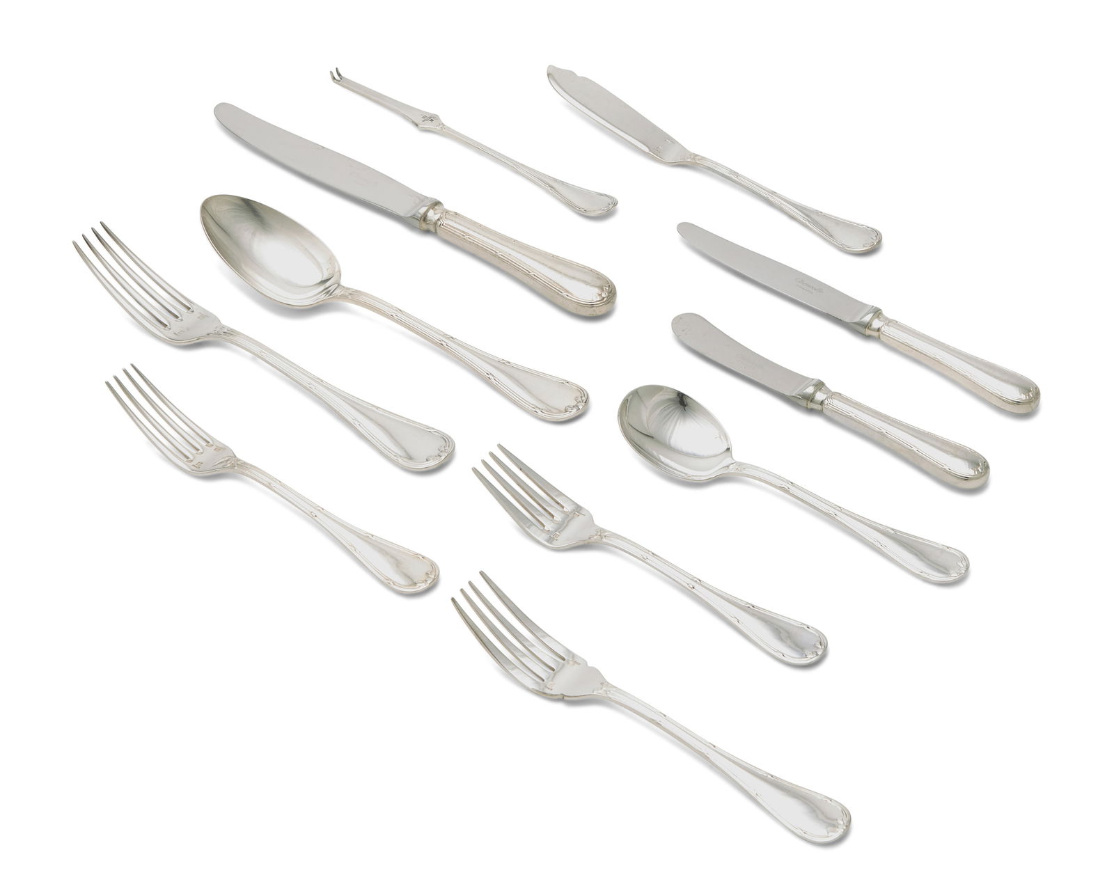 A Christofle silver-plated 'Rubans' flatware service (1 of 1)