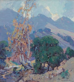 Orrin A. White (1883-1969), "Topanga Canyon, Hillside landscape"