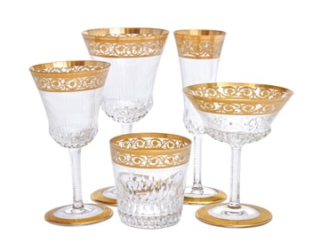 A suite of Saint-Louis 'Thistle' glassware