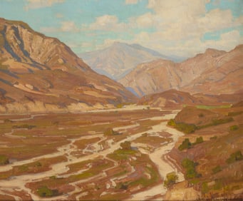 William Wendt (1865-1946), "The Arroyo Sunland (Dry Arroyo)," 1914