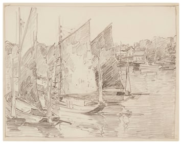 Edgar Alwin Payne (1883-1947), "Sailing Boats"
