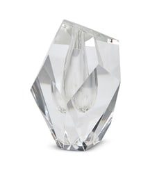 A Steuben glass bud vase