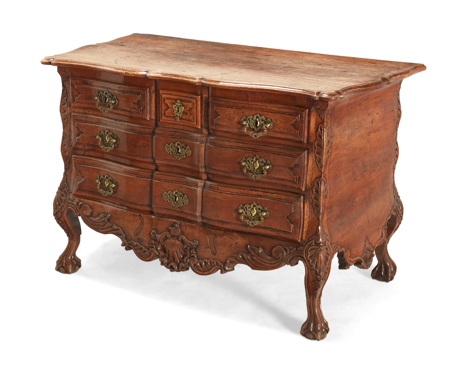 A Louis XV carved walnut commode (1 of 13)