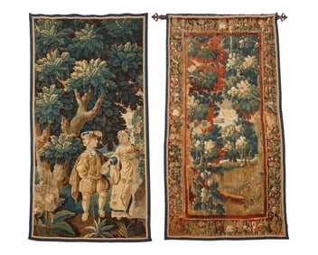 Two Flemish verdure tapestries
