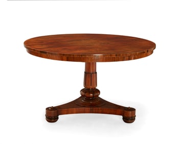 A William IV rosewood tilt-top breakfast table