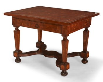 A Dutch floral marquetry table