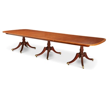 A Baker Collector's Edition George III-style mahogany dining table