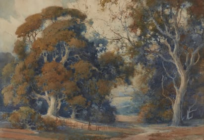 Percy Gray (1869-1952), Eucalyptus by the footpath