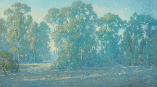 William Louis Otte (1871-1957), Eucalyptus grove in morning light