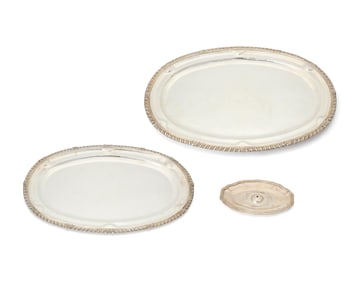 Three Sanborns sterling silver trays