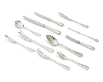 A Christofle silver-plated 'Rubans' flatware service