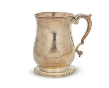 A George II sterling silver tankard