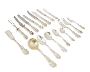 A Gorham sterling silver 'Mythologique' assembled part flatware service