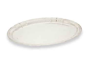 A Reed & Barton sterling silver 'Newport' oval tray