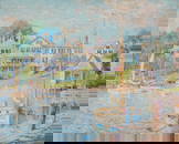Colin Campbell Cooper (1856-1937), "Edgartown Harbor - Edgartown, MA," 1915