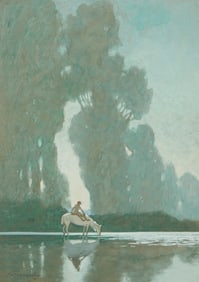 John Jay Baumgartner (1865-1946), "Silver and Green," 1924