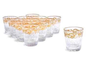 A set of twelve Baccarat glass 'Imperator' double old-fashioned glasses