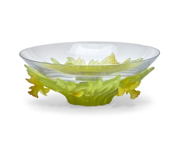 A Daum pate-de-verre bowl