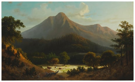Frederick Schafer (1839-1927), "View of Mount Tamalpais," 1880